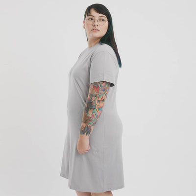 Women's sensory comfy T-shirt Dress - tagless - The Shapes United