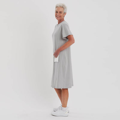 The Side Fastening T-Shirt Dress - The Shapes United