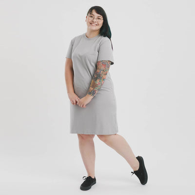 Women's sensory comfy T-shirt Dress - tagless - The Shapes United