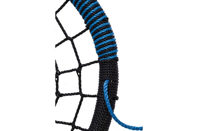 Nest Swing ‘Oval’ with adjustable Ropes (sensory swing) - Black/Blue