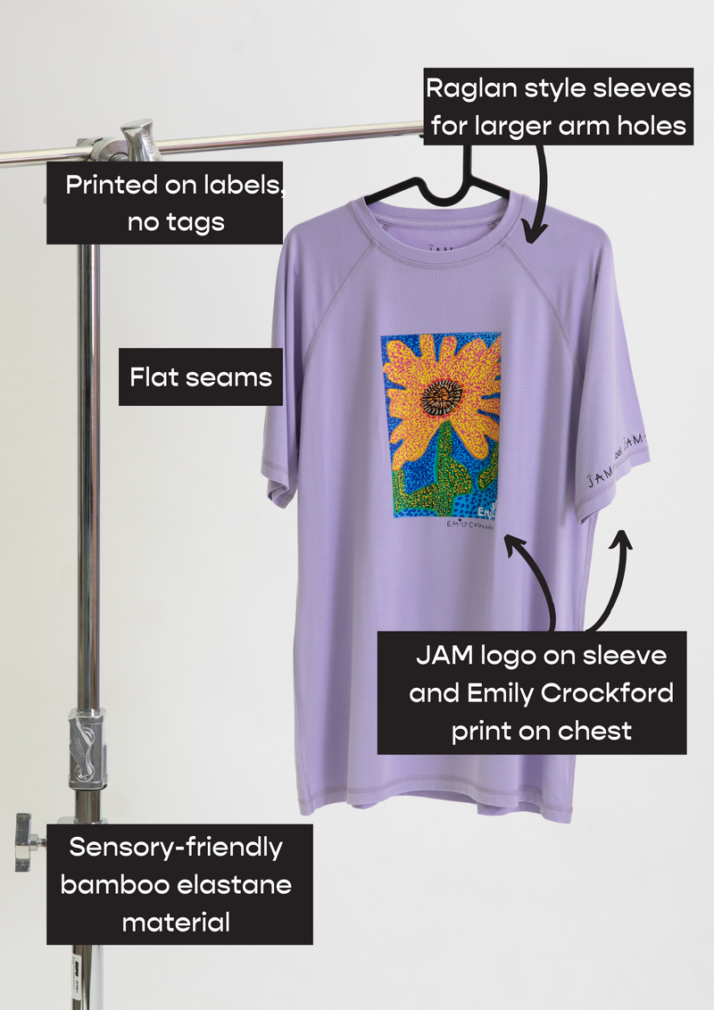 Jam the Label Sunflower Raglan Tee - Emily Crockford Collaboration