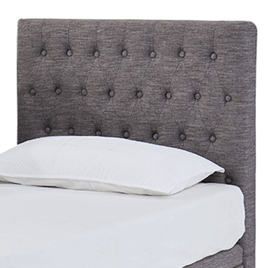 ASPIRE ComfiMotion Headboard Chesterfield - Portobello Grey - King