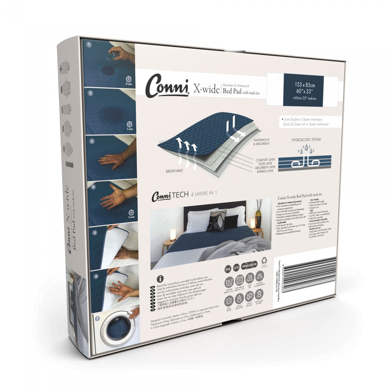 Conni X-wide Bed Pad with Tuck-ins