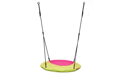 Nest Swing 'WINKOH' with Adjustable Ropes (sensory swing) - Pink/Lime