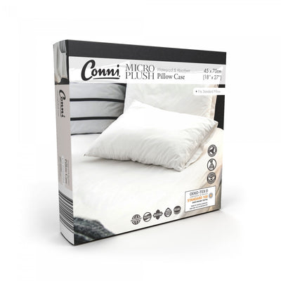 Conni Micro-Plush - Pillow Protector - White