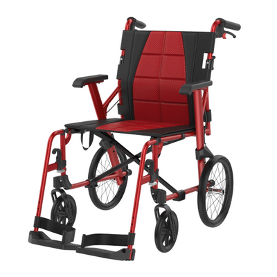 Aspire   SOCIALITE  Wheelchair Attendant Propelled - Red