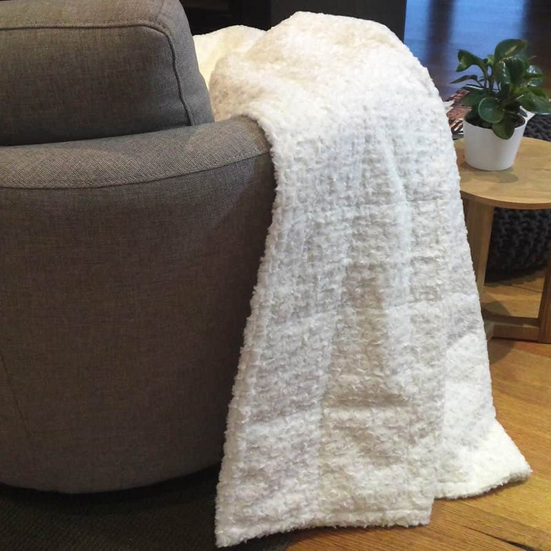 Calming Blanket with Foot Pockets - Polar Fur