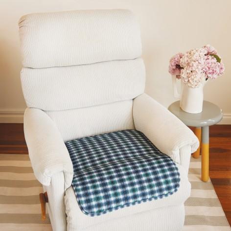 Buddies Chair Pad Rectangular Quilted with Bound Edge 50cm x 60cm