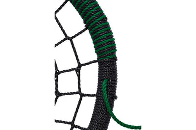 Nest Swing 'OVAL' - PP Rope with Adjustable Ropes - Black/Green