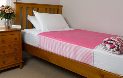 Pink Waterproof Brolly Sheet in Adult Room King Single