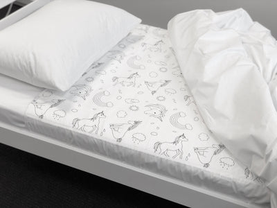 Unicorn waterproof sheet single bed