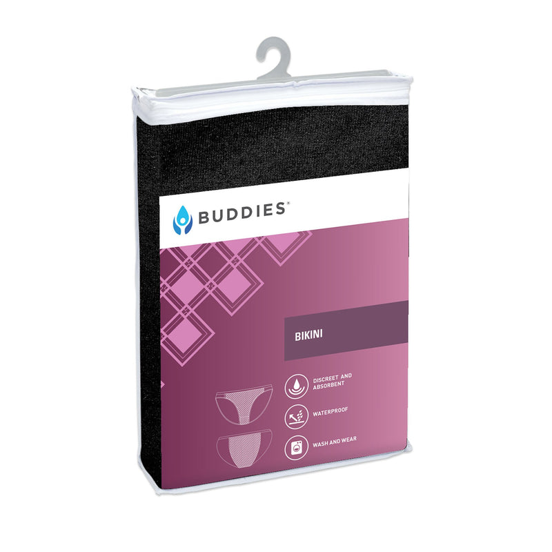 Buddies®  Black Bikini Brief - Wash and Wear