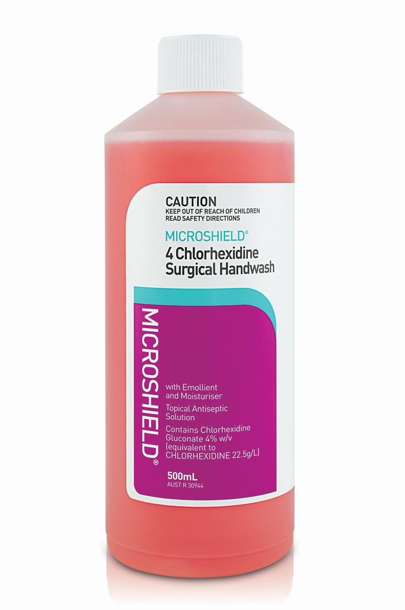 Microshield 4 Chlorhexidine Surgical Handwash 500ML