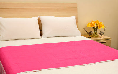 pink waterproof sheet double queen king bed