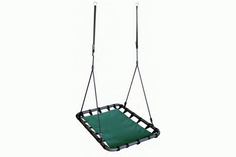 Nest Swing 120x80cm Green- with Metal Tube covered with Foam Fabric