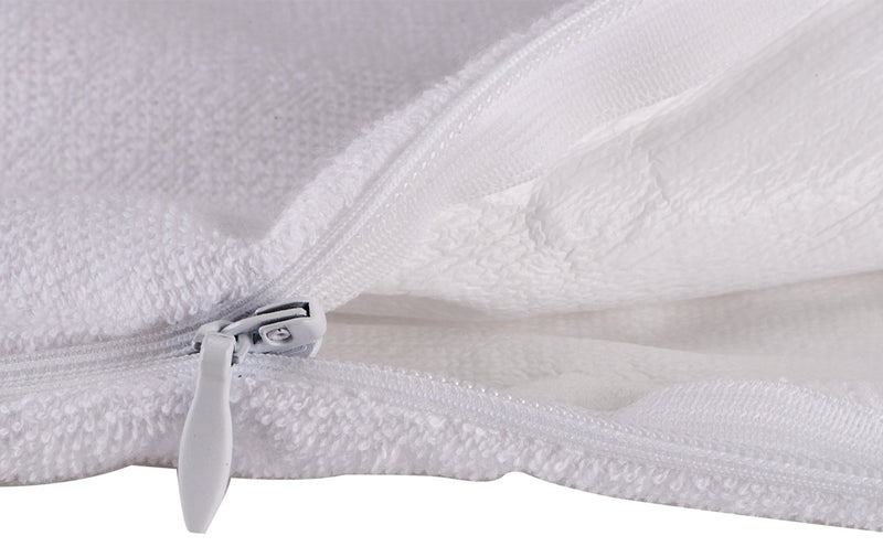 Pillow Protector Waterproof Towelling Zip